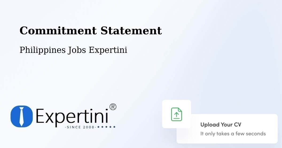 Corporate Commitment – Cut Cut Primero - Philippines Jobs Expertini